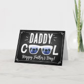 Daddy Cool Trendy Zonnebril Happy Vaderdag Kaart (Voorkant)