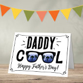 Daddy Cool Trendy Zonnebril Happy Vaderdag Kaart