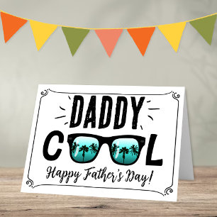 Daddy Cool Trendy Zonnebril Happy Vaderdag Kaart