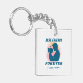 Daddy-Daughter Beste Vriend Voor Altijd - Custom N Sleutelhanger (Voorkant Links)