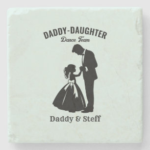 Daddy-Daughter Dance Team (2) Stenen Onderzetter