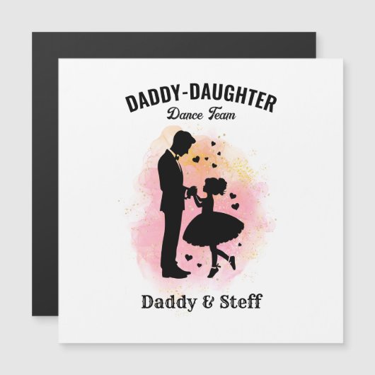 Daddy-Daughter Dance Team (3) T-shirt (Voorkant / Achterkant)