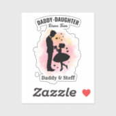 Daddy-Daughter Dance Team (3) T-shirt Sticker (Vel)