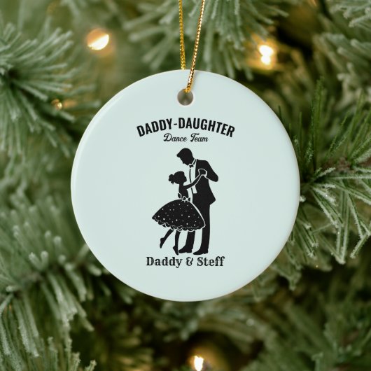 Daddy-Daughter Dance Team (4) T-shirt Keramisch Ornament (Boom)