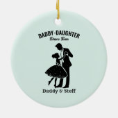 Daddy-Daughter Dance Team (4) T-shirt Keramisch Ornament (Achterkant)