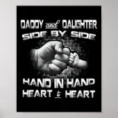 Daddy Daughter First Bump Matching Father&#; s Day Poster (Voorkant)