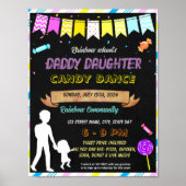 Daddy Daughter Snoep dance event sjabloon Poster (Voorkant)