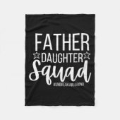 Daddy Daughter Squad Fathers Day Matching Dad And  Fleece Deken (Voorkant)