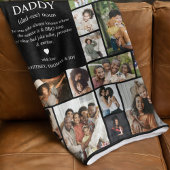 Daddy Definition Photo Collage Fleece Deken