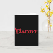 Daddy Devil Hoorn Lui Halloween Kostuum Gothic Pap Kaart (Gele Bloem)