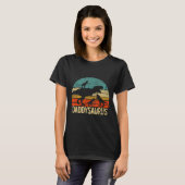 Daddy Dinosaur Daddysaurus 3 Drie Kinderen Kerstmi T-shirt (Voorkant volledig)