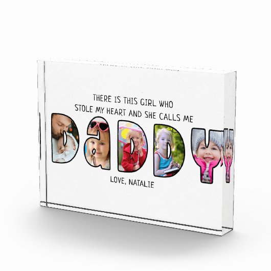 DADDY Dochter Gezegde 5 Foto Collage (Rechts)