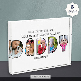 DADDY Dochter Gezegde 5 Foto Collage