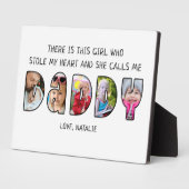 DADDY Dochter Gezegde 5 Foto Collage Fotoplaat (Zijkant)