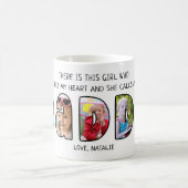 DADDY Dochter Gezegde 5 Foto Collage Koffiemok (Center)