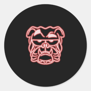 Daddy Dog Mom Dogfather Hondenliefhebber Engelse B Ronde Sticker