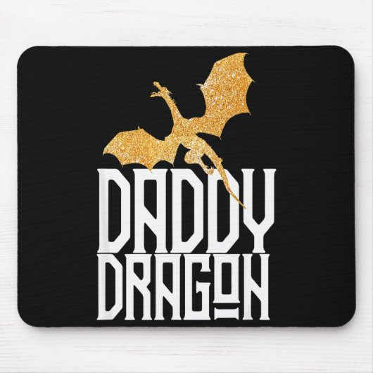 Daddy Dragon Christmas Shirt Matching Family Dad H Muismat (Voorkant)