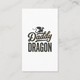 Daddy Dragon Vintage Gravure Shirt Ontwerp_1 Visitekaartje