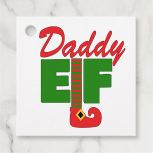 Daddy Elf Bedankjes Labels
