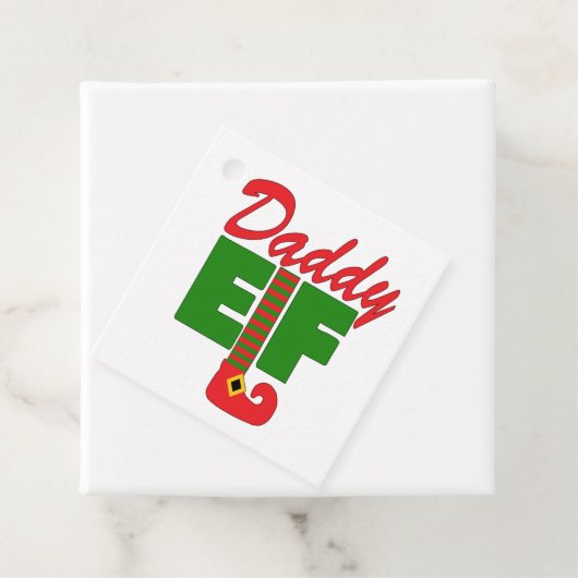 Daddy Elf Bedankjes Labels (In situ)