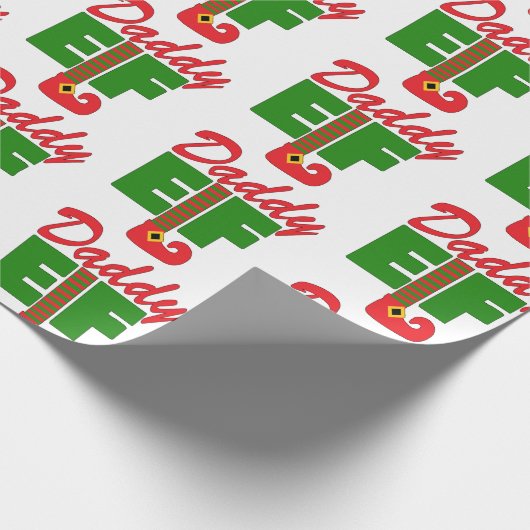 Daddy Elf Cadeaupapier (Hoek)