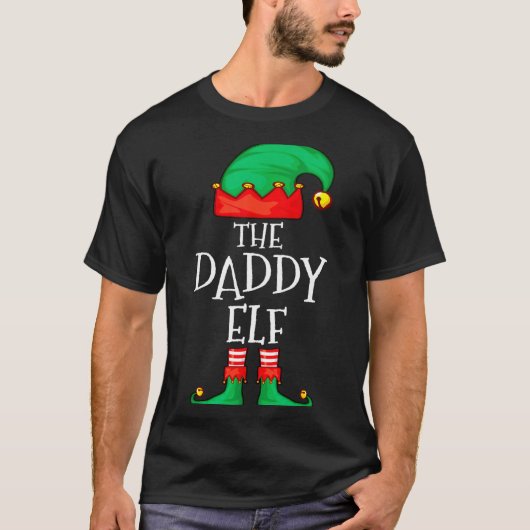 Daddy Elf Family Christmas Daddy Dad Father Elf Sw T-shirt (Voorkant)