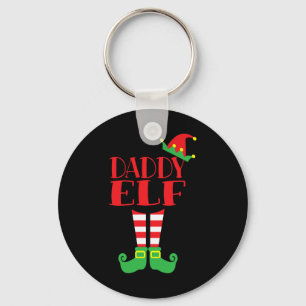 Daddy Elf Kerst Seizoen Papa's Mama's Matching Te Sleutelhanger