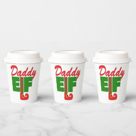 Daddy Elf Papieren Bekers