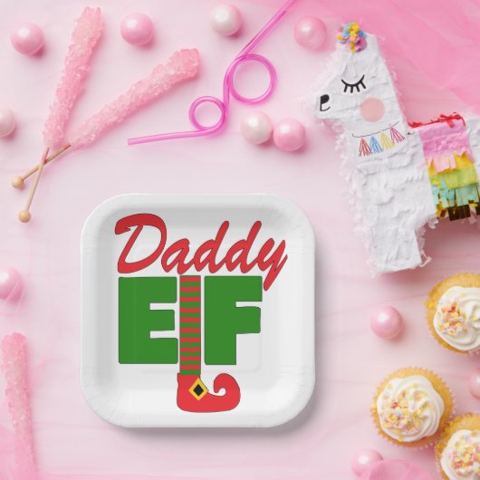 Daddy Elf Papieren Bordje (Feest)
