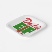 Daddy Elf Papieren Bordje (Gebogen)