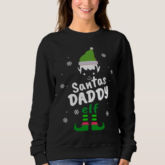 Daddy Elf  Santas Christmas Elf Family Groups Trui (Voorkant)
