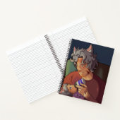 Daddy en kind 8.5 x 11 Notitieboek (Binnen)