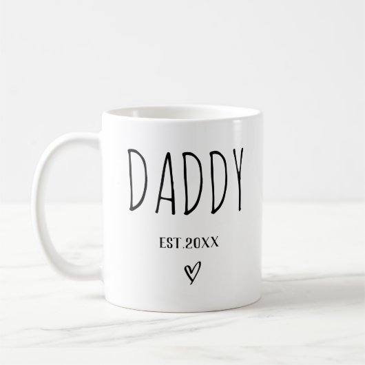 Daddy Est 2025 nieuwe ouders eerste keer papa te z Koffiemok (Links)