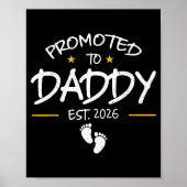 Daddy Est 2026 Daddy To Be New Dad 2026 First Time Poster (Voorkant)