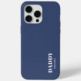 Daddy Est aangepaste blauwe iPhone / iPad hoes