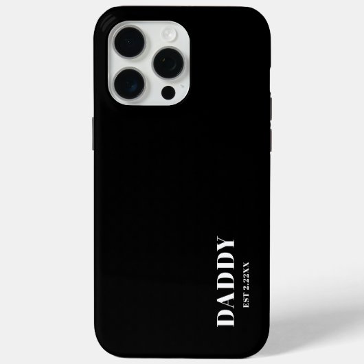 Daddy Est custom  Black &White  iPhone / iPad case (Achterkant)
