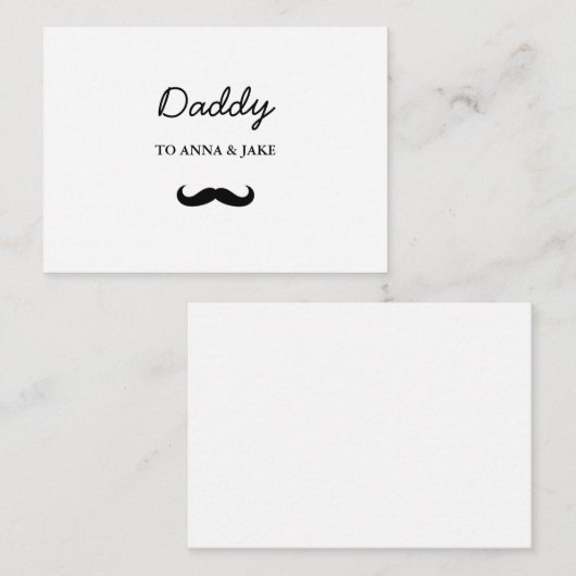 Daddy Flatsnor Card | Vaderdag Cadeau Notitiekaartje (Voorkant / Achterkant)