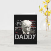 Daddy Funny Daddy Trump Kaart (Gele Bloem)