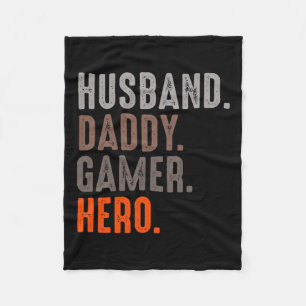 Daddy Gamer Hero - Esport Lover - Videospel Fleece Deken