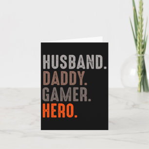 Daddy Gamer Hero - Esport Lover - Videospel Kaart