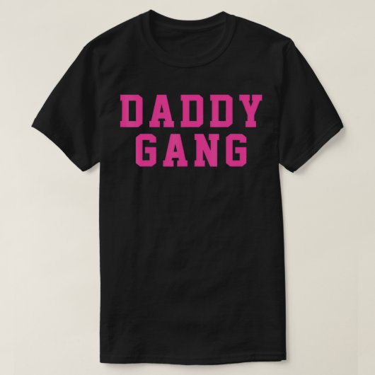 Daddy Gang Pink Crew T-shirt (Design voorkant)