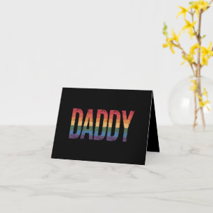 Daddy Gay Pride Maand LGBTQ Vaderdag Rainbow Kaart