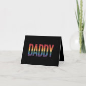 Daddy Gay Pride Maand LGBTQ Vaderdag Regenboog  Kaart (Voorkant)