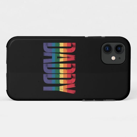 Daddy Gay Pride Maand LGBTQ Vaders Dag Regenboog Case-Mate iPhone Case (Achterkant (horizontaal))