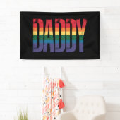 Daddy Gay Pride Maand LGBTQ Vaders Dag Regenboog Spandoek (Insitu)
