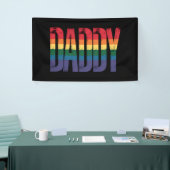 Daddy Gay Pride Maand LGBTQ Vaders Dag Regenboog Spandoek (Beurs)