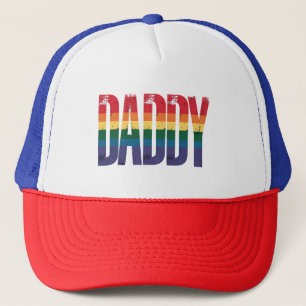 Daddy Gay Pride Maand LGBTQ Vaders Dag Regenboog Trucker Pet