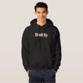 Daddy Gay Pride Month LGBTQ Fathers Day Rainbow Fl Hoodie (Voorkant volledig)