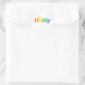 Daddy Gay Pride Ronde Sticker (Tas)