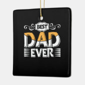 Daddy Gift Best Dad Ever Keramisch Ornament (Links)